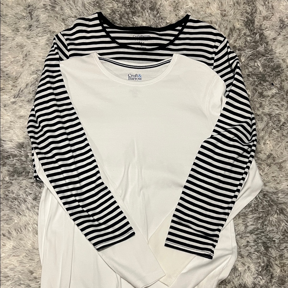 croft & barrow set of Tees